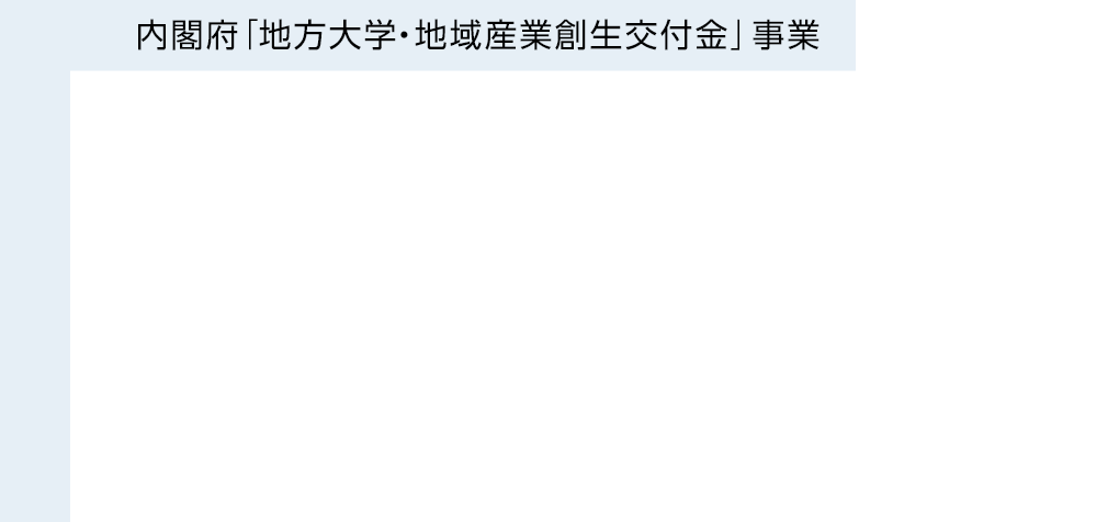 内閣府「地方大学・地域産業創生交付金」事業 地域に培われてきた高度な 繊維・機械加工技術を生かした 「環境適合型複合材料」 川中産業創出プロジェクト